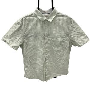 Penguin Munsingwear Men's LG Heritage Slim Fit Green Palm Tree Print Shirt